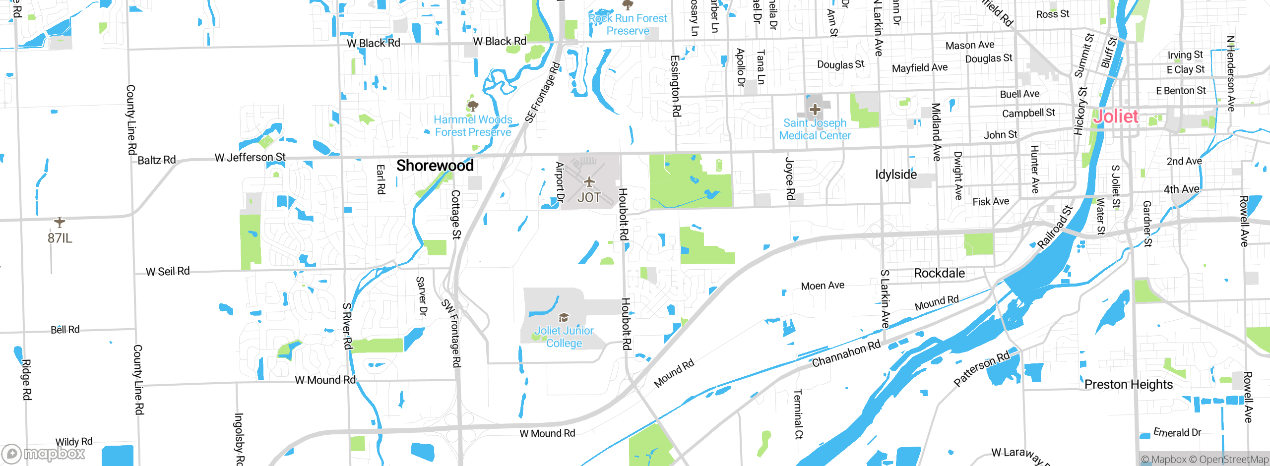 Map showing approximate location