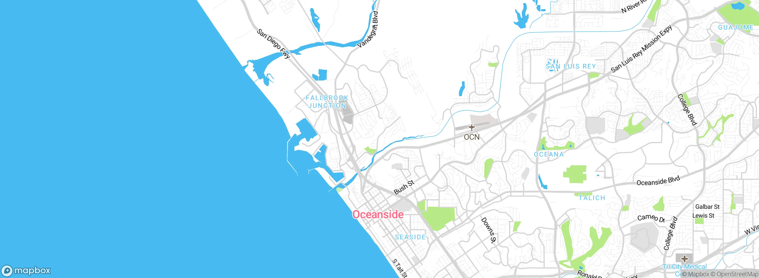 Map showing approximate location