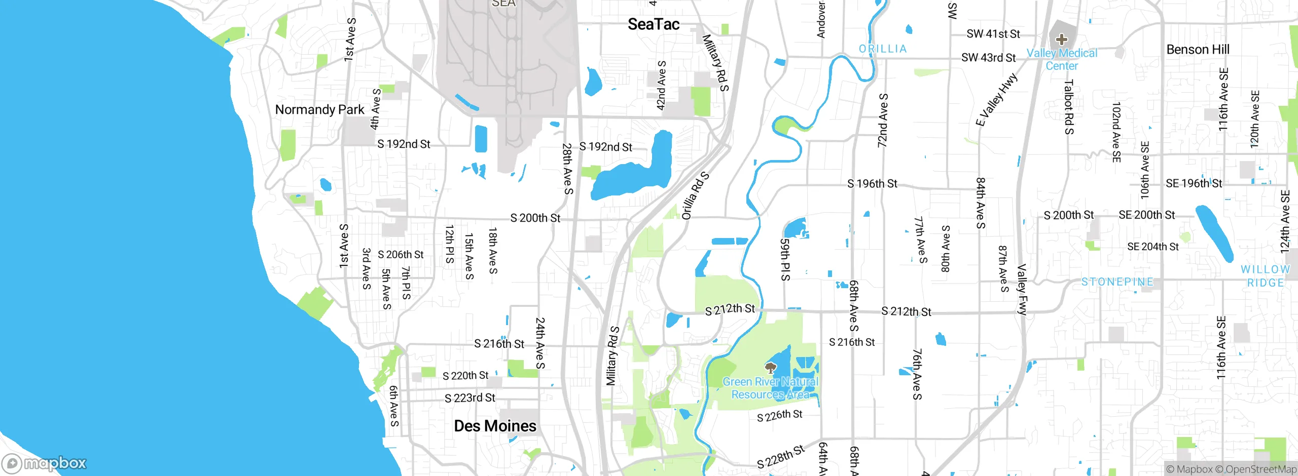 Map showing approximate location