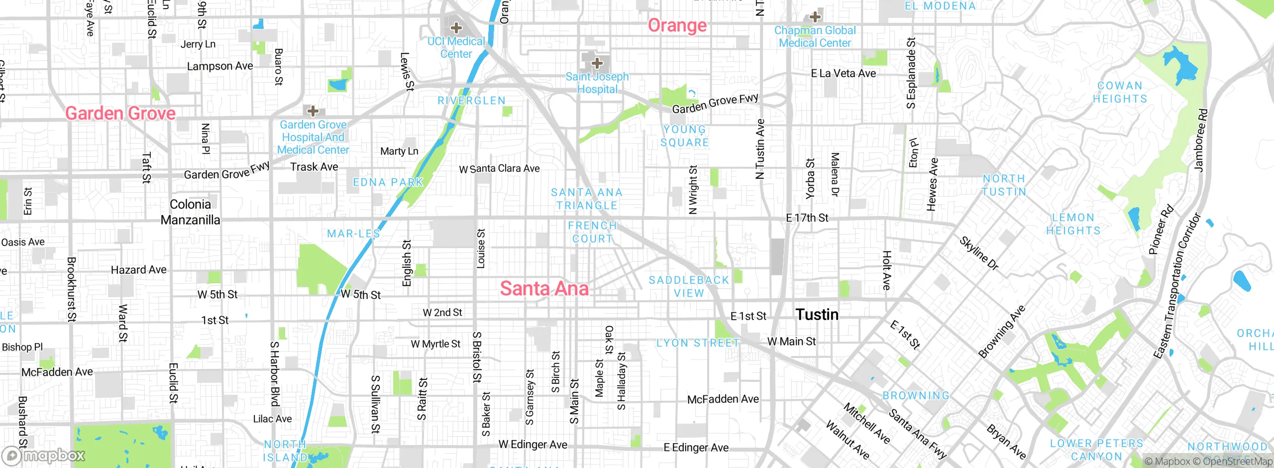 Map showing approximate location