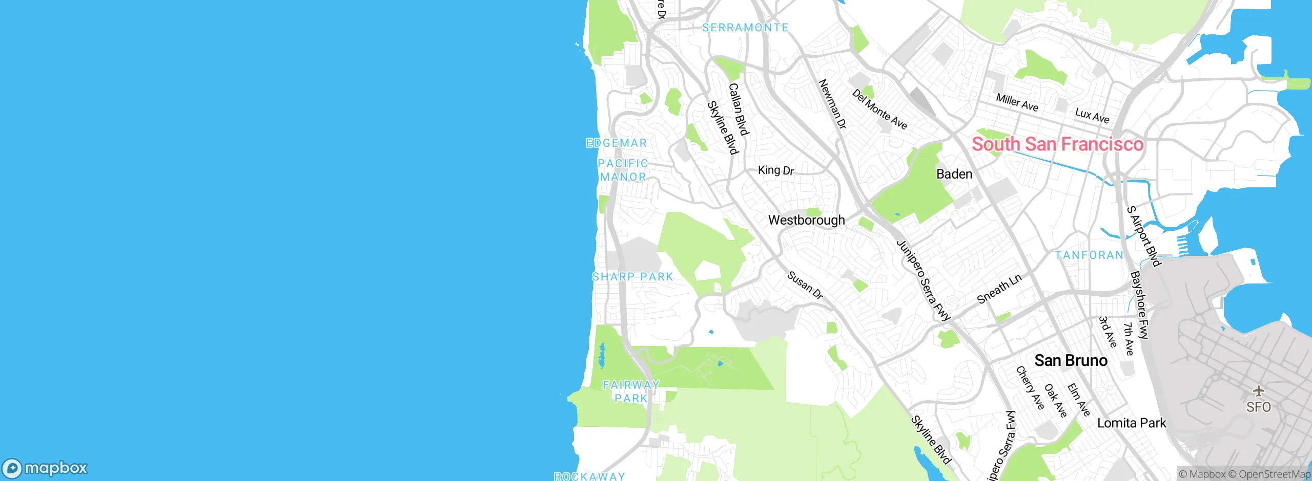 Map showing approximate location