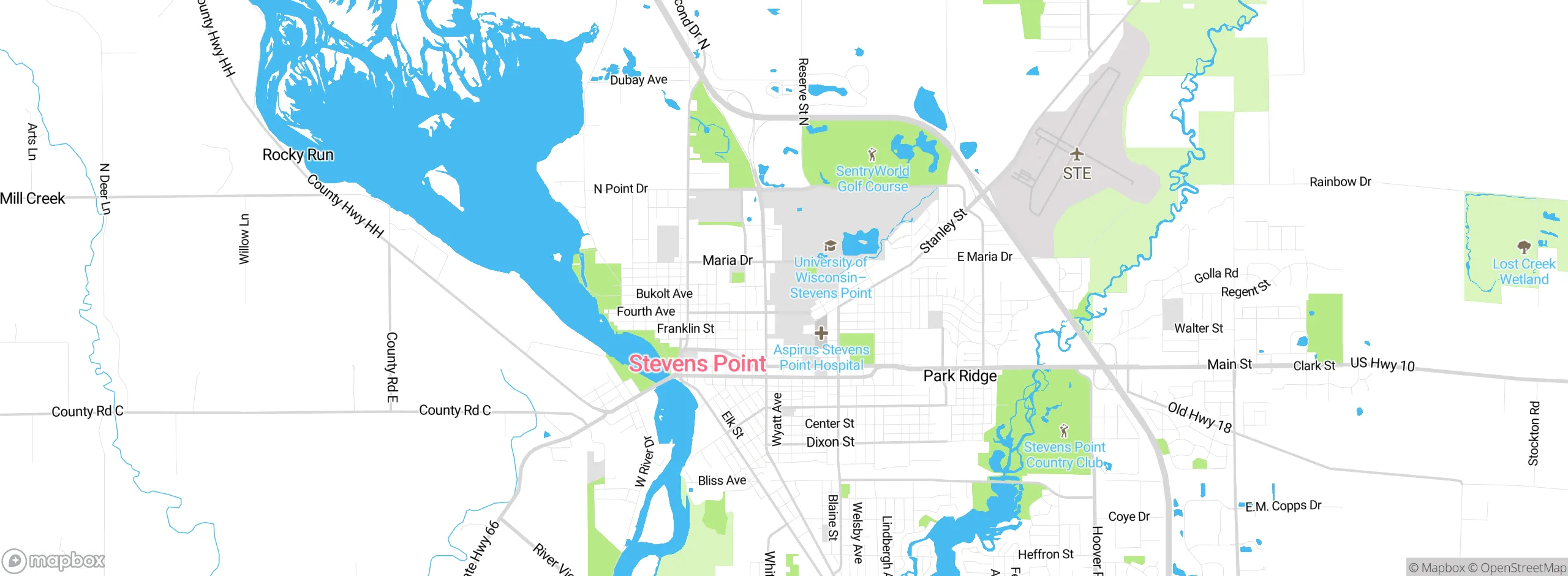 Map showing approximate location