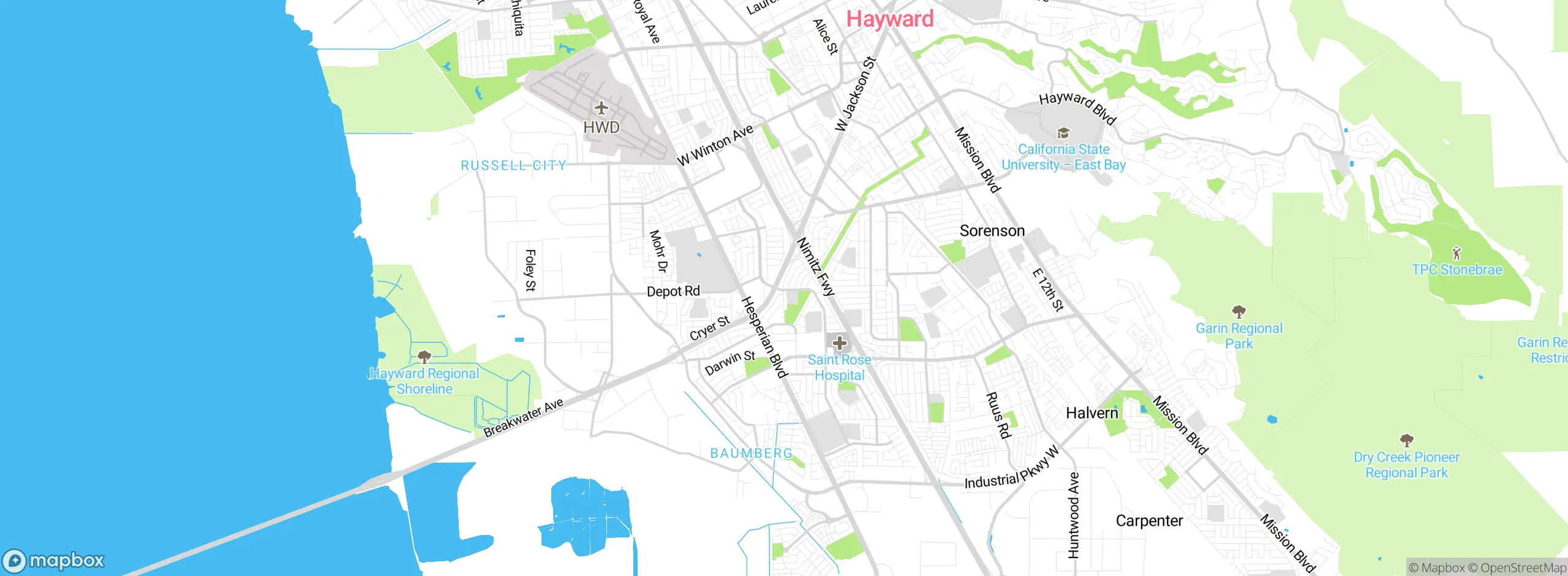 Map showing approximate location