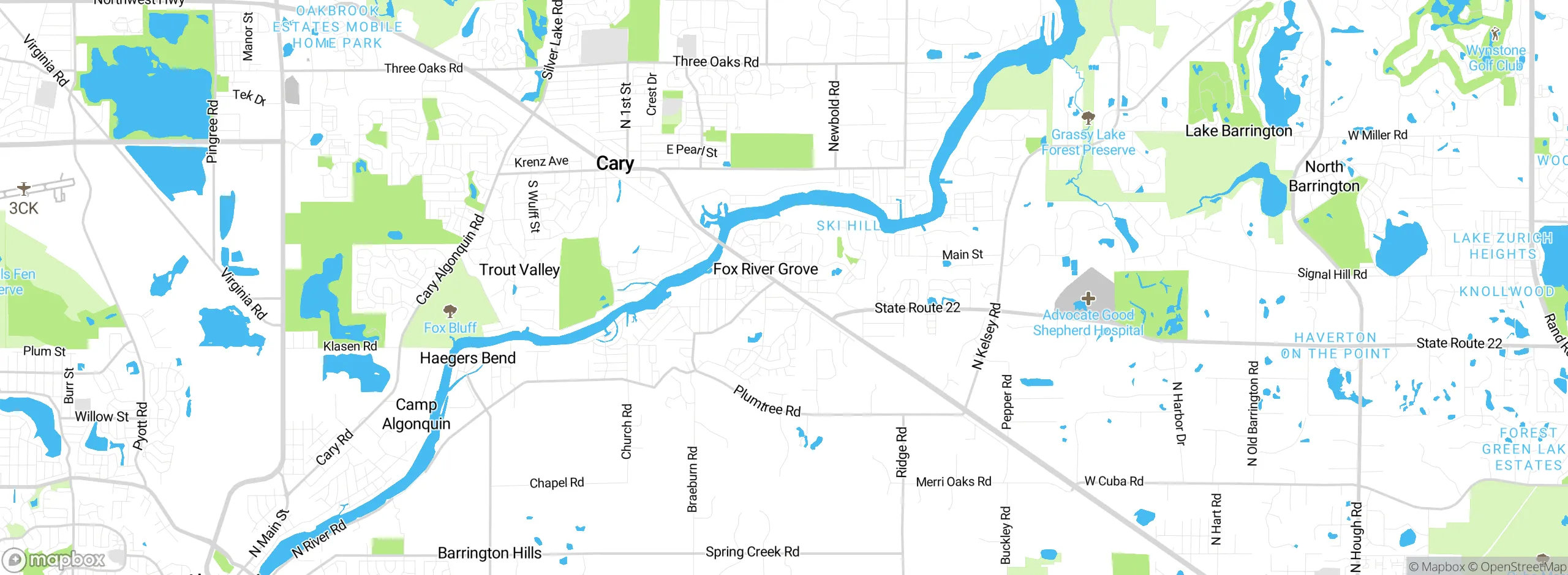 Map showing approximate location
