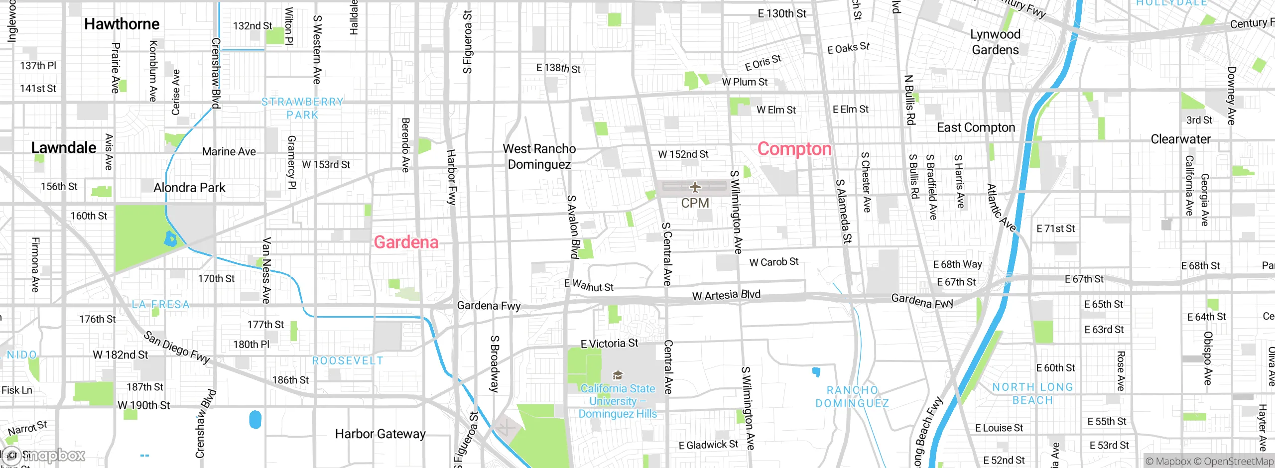 Map showing approximate location