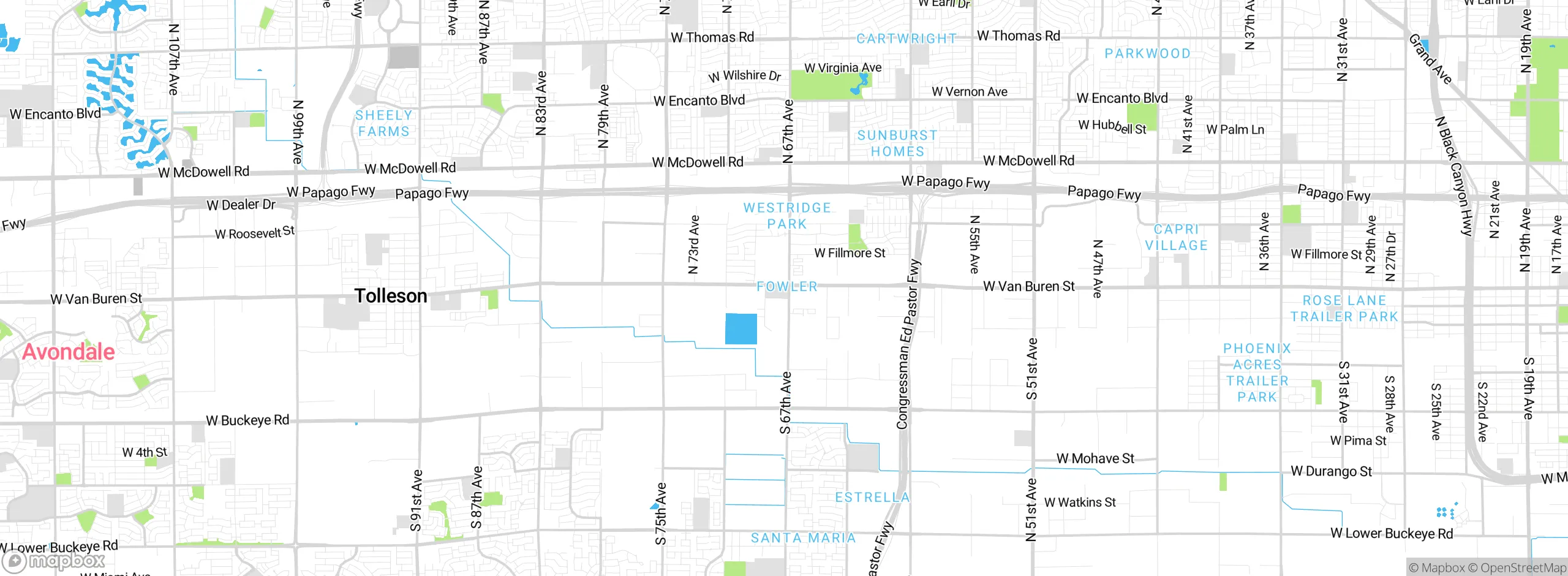 Map showing approximate location