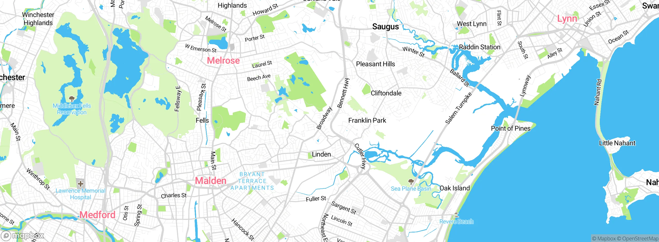 Map showing approximate location