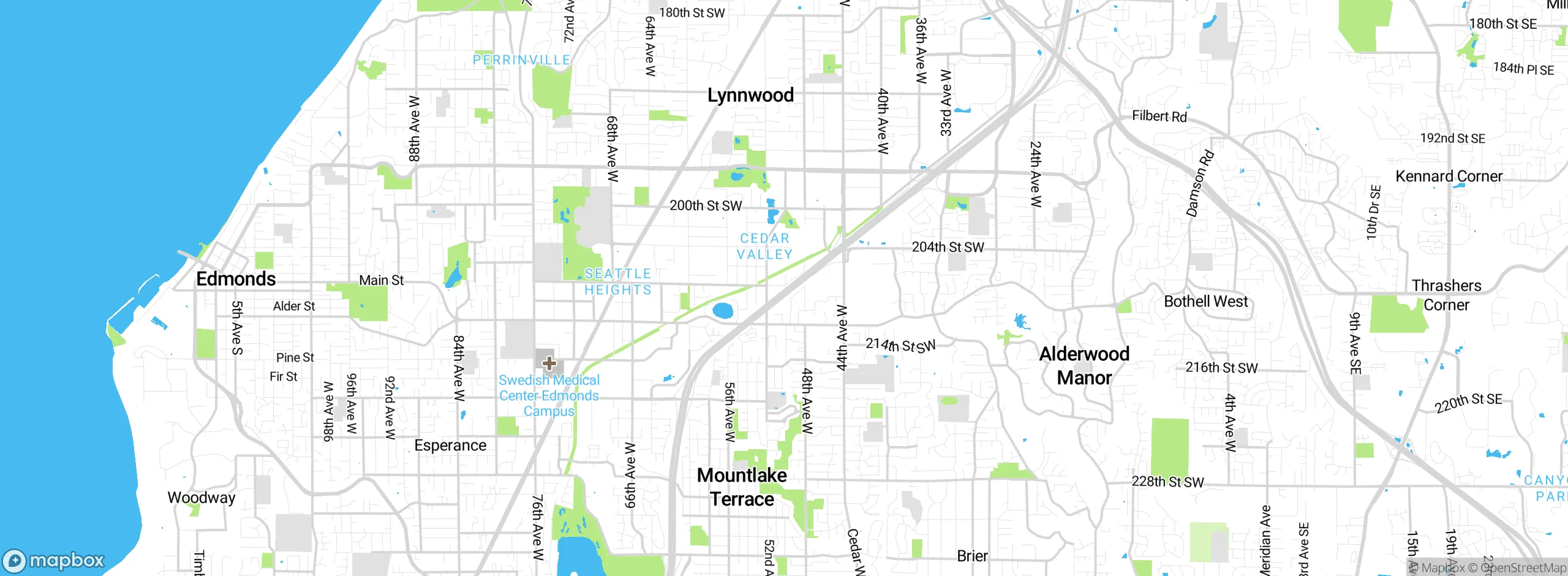Map showing approximate location