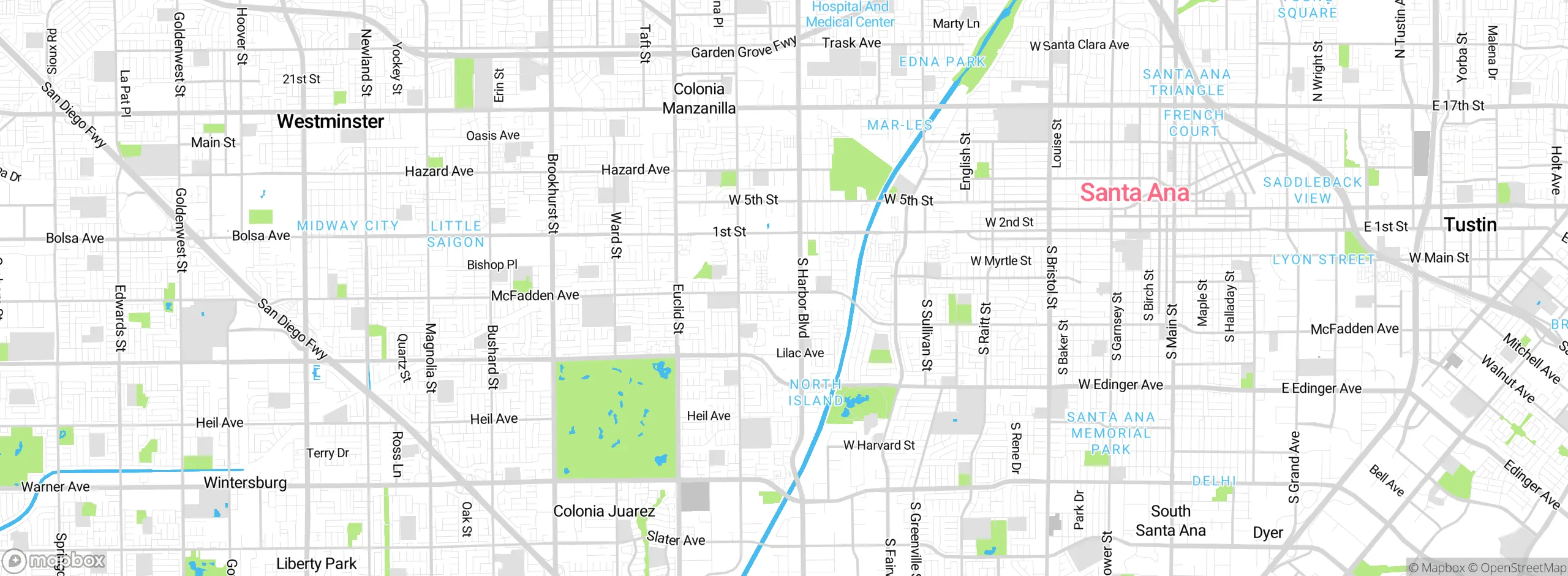 Map showing approximate location