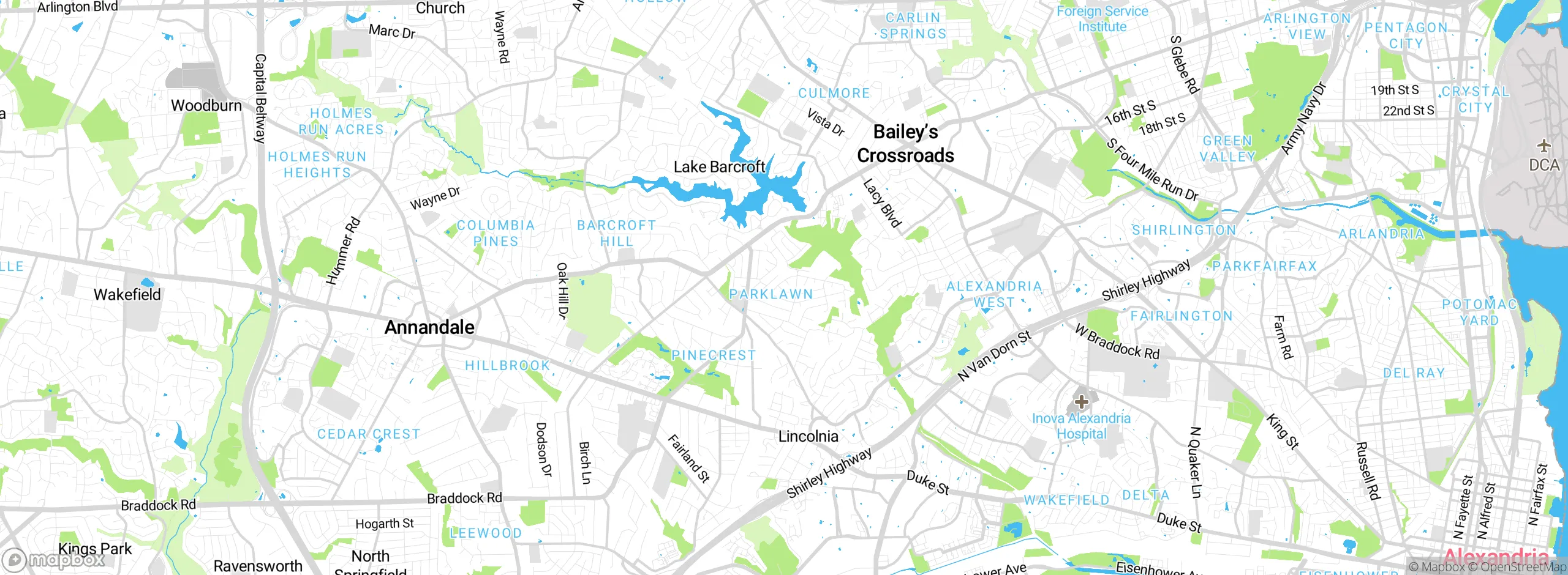 Map showing approximate location