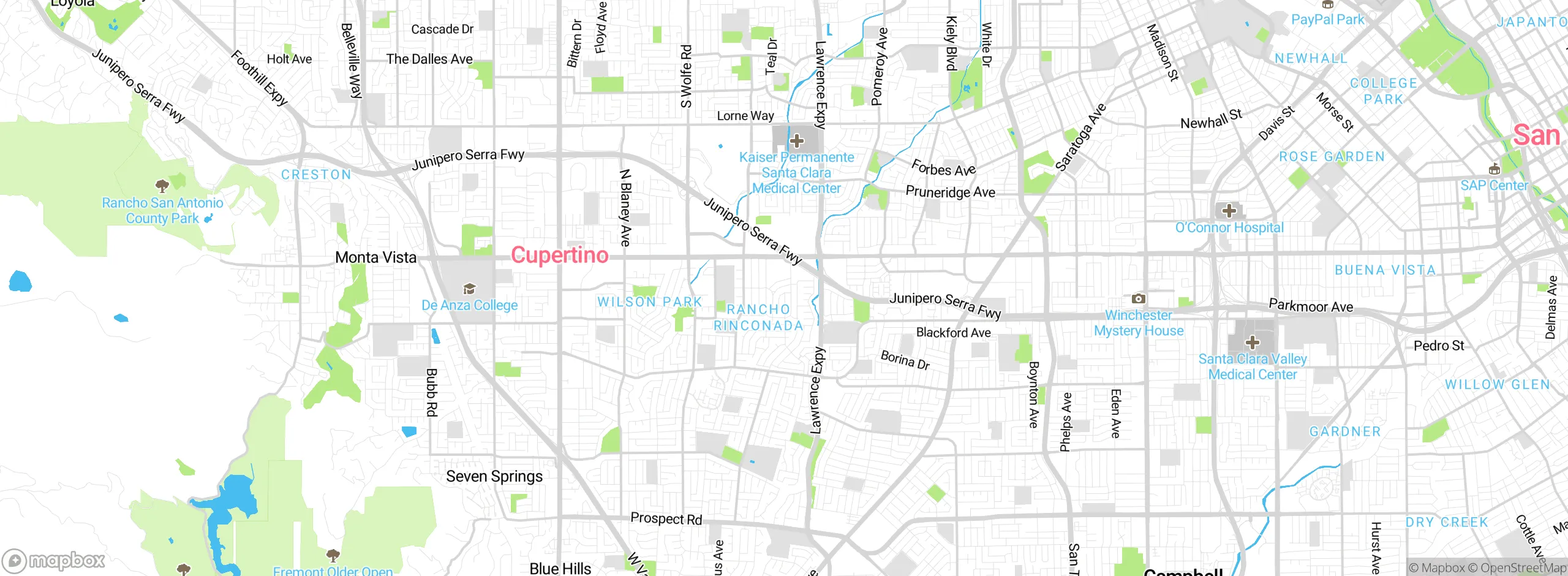Map showing approximate location