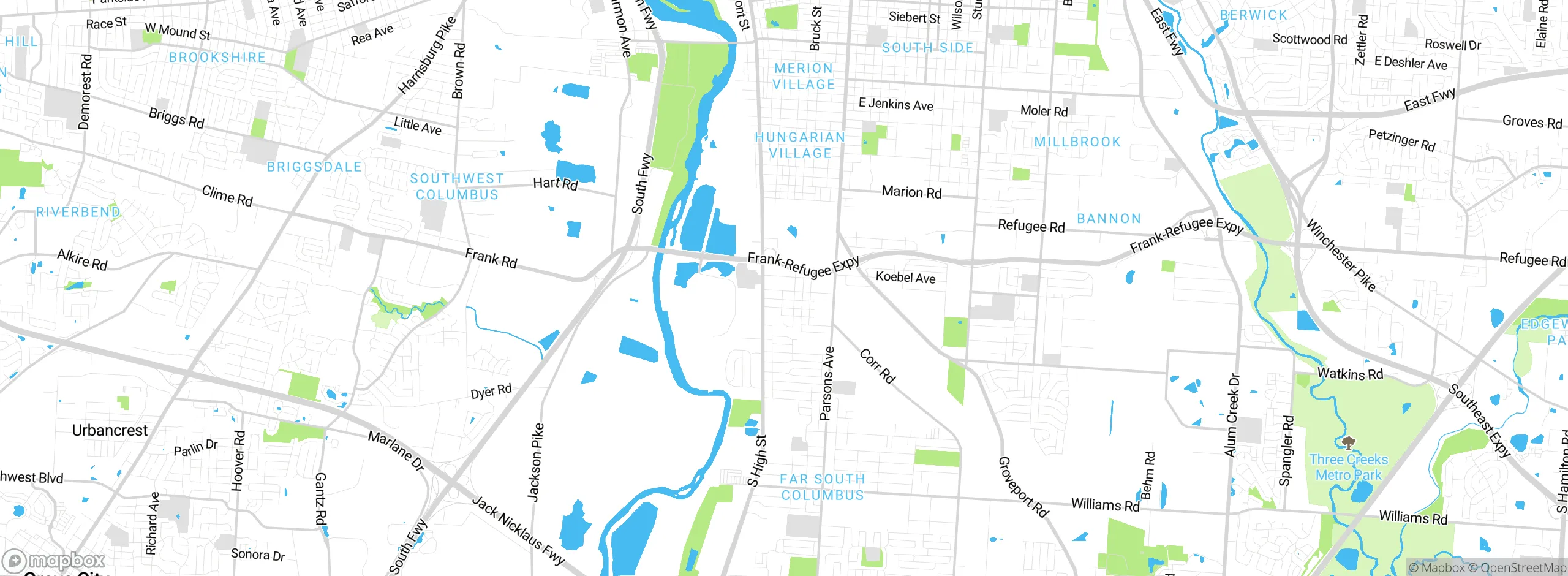 Map showing approximate location