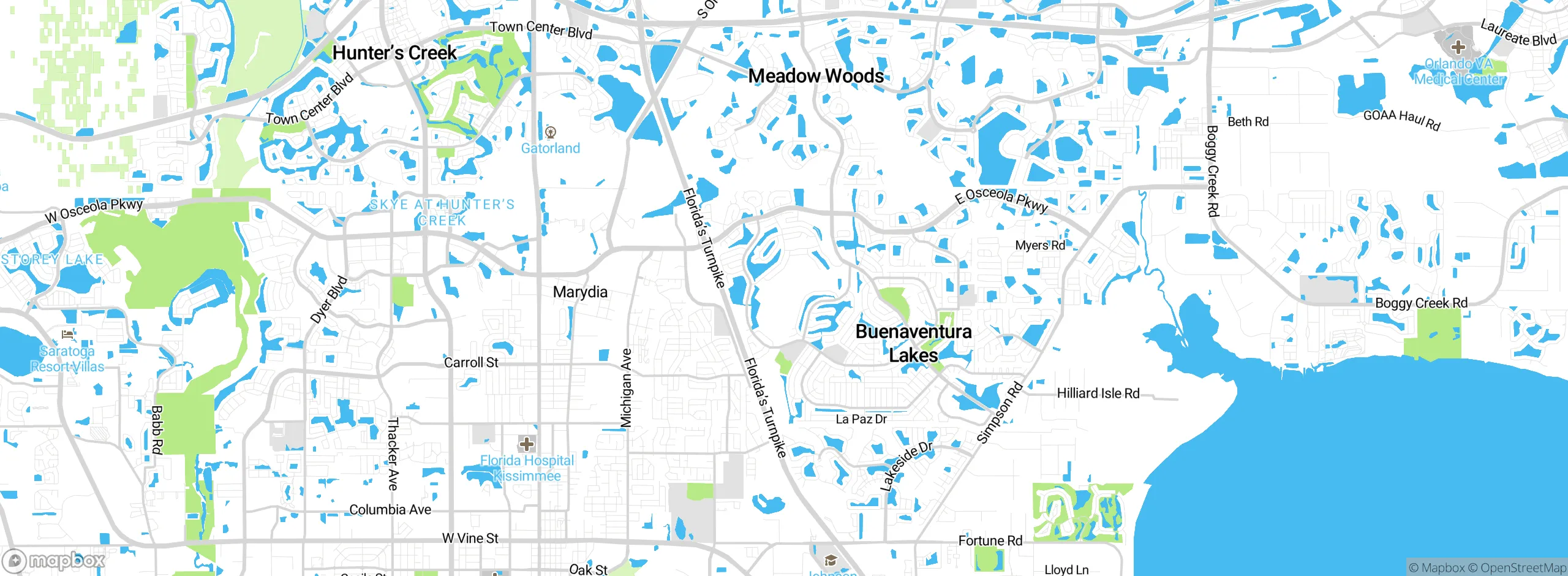 Map showing approximate location