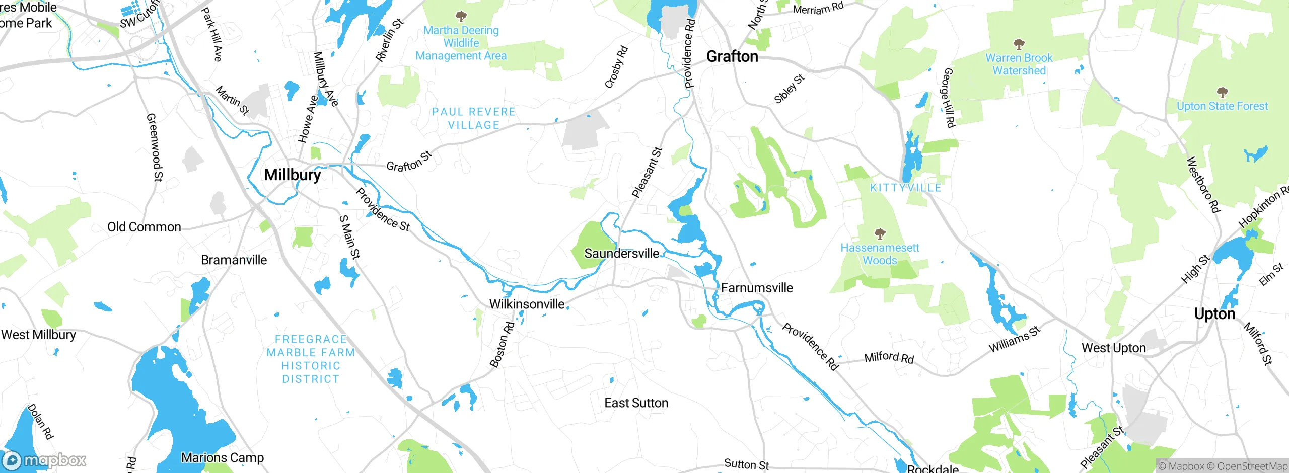 Map showing approximate location