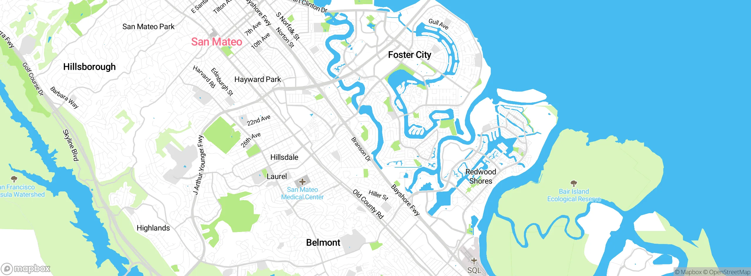 Map showing approximate location