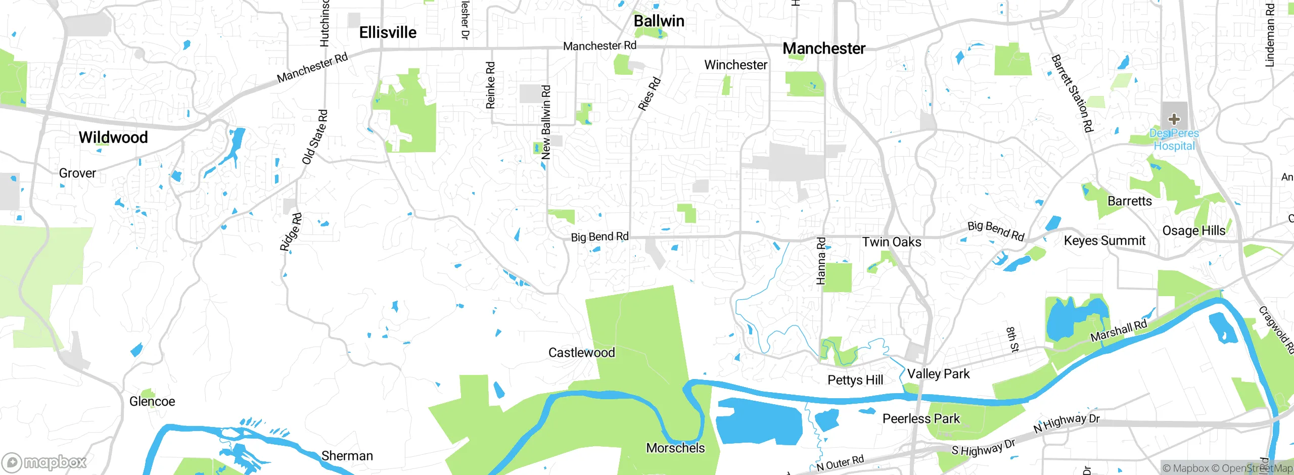 Map showing approximate location