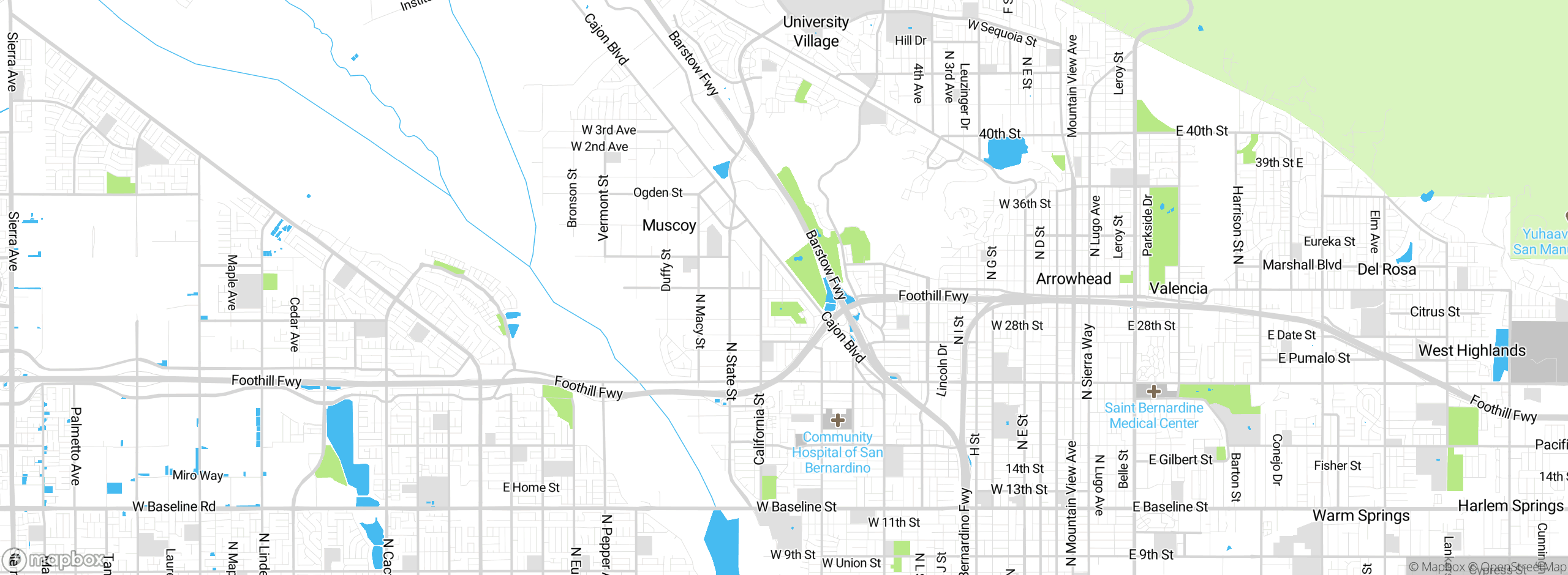 Map showing approximate location