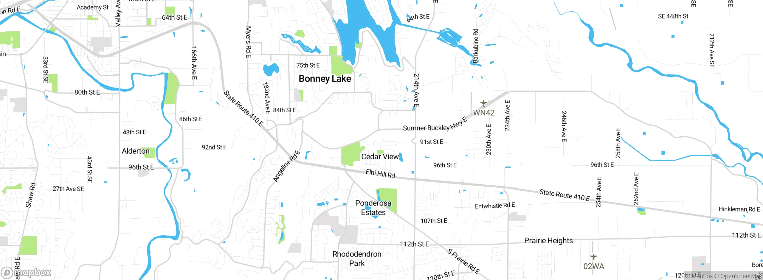 Map showing approximate location