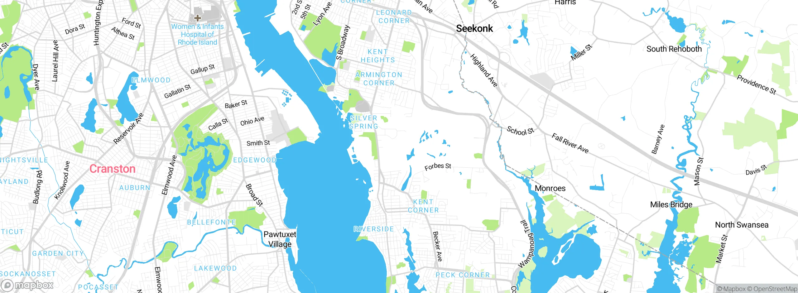 Map showing approximate location