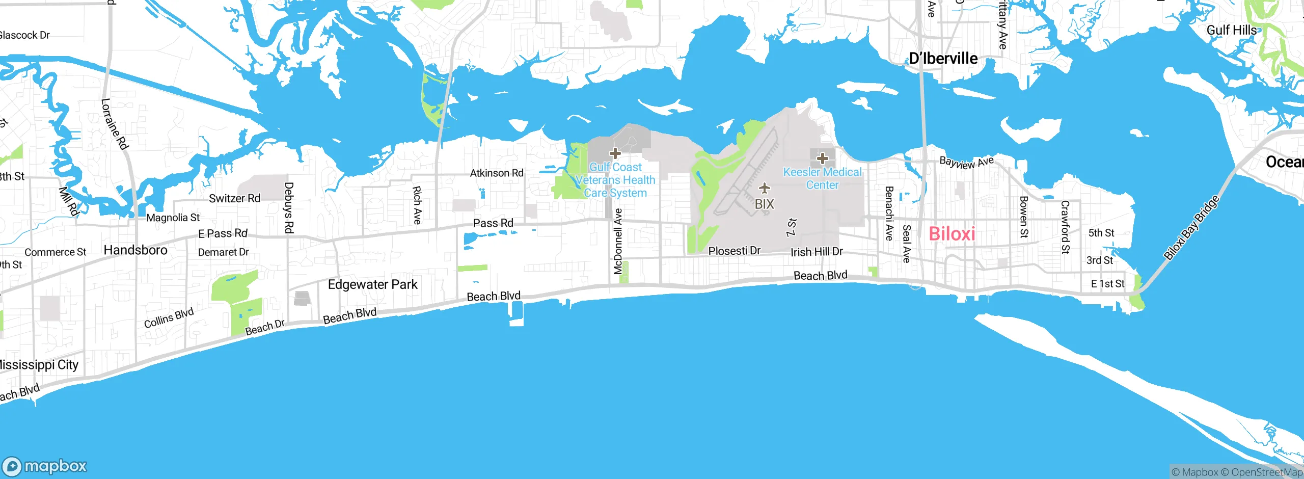 Map showing approximate location