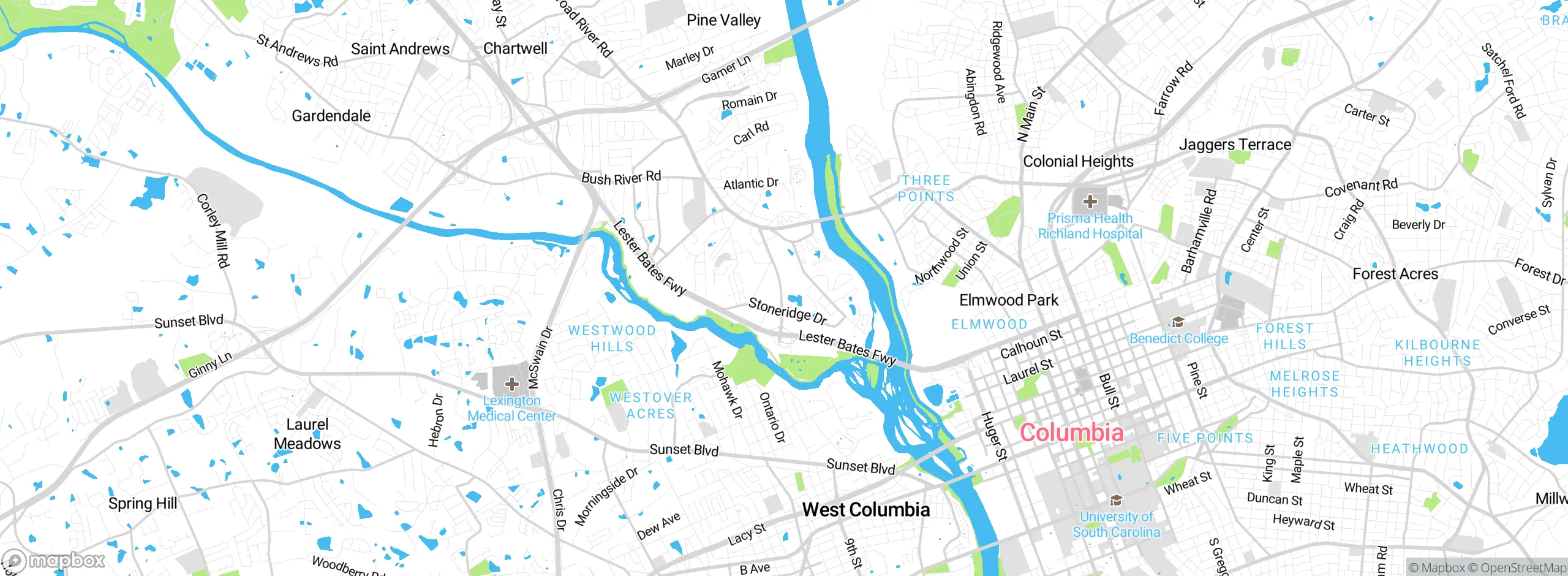 Map showing approximate location