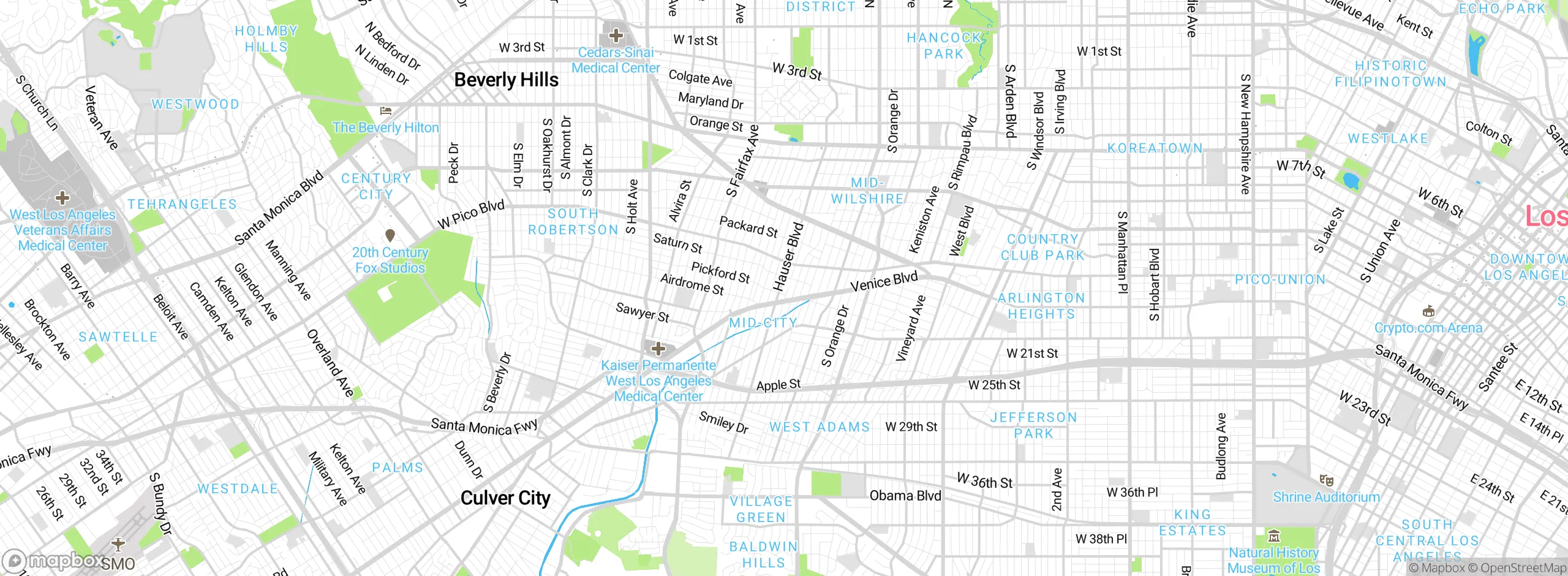 Map showing approximate location