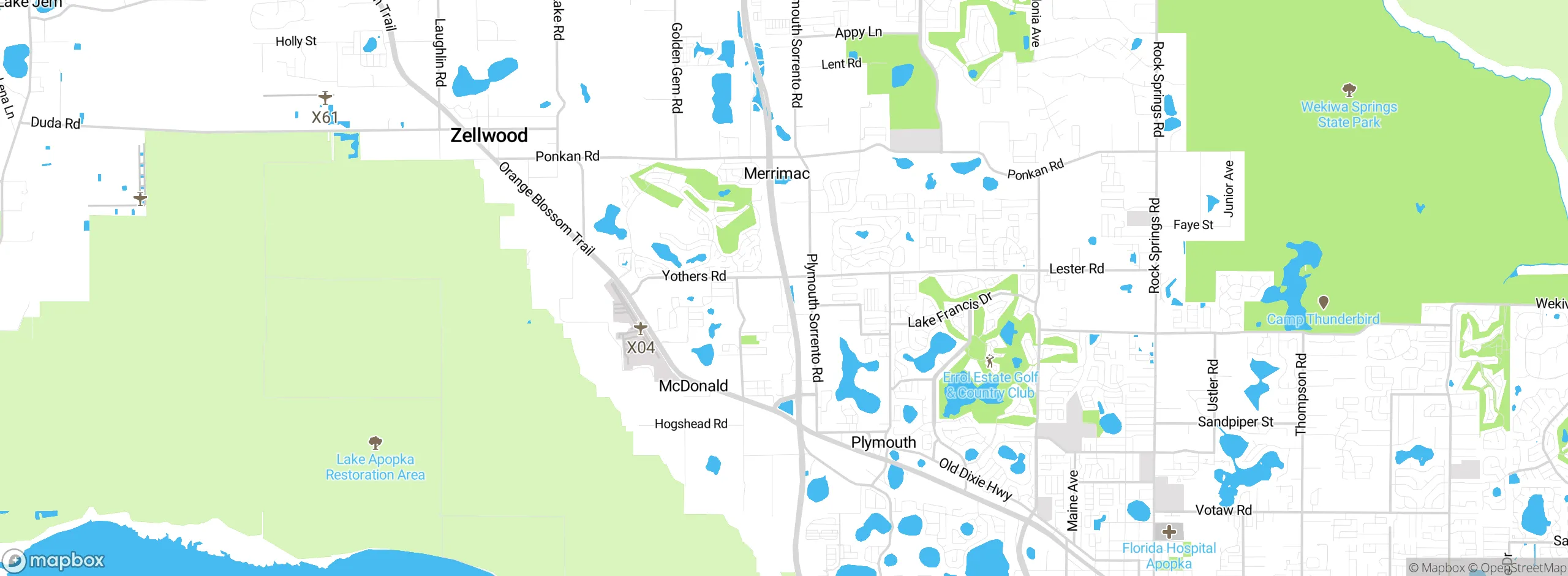 Map showing approximate location