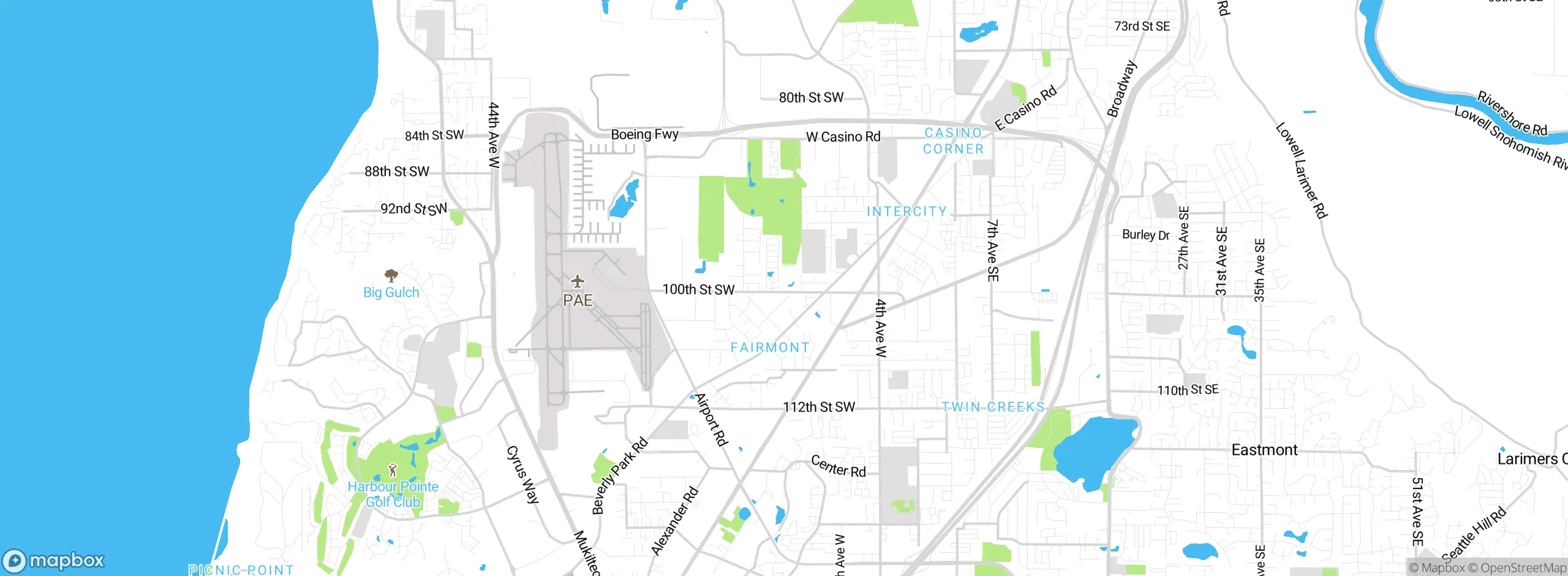 Map showing approximate location