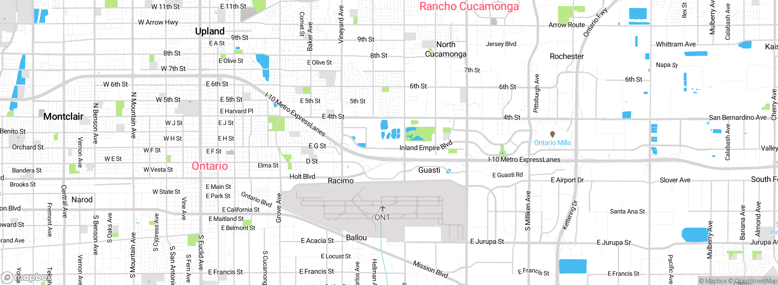 Map showing approximate location