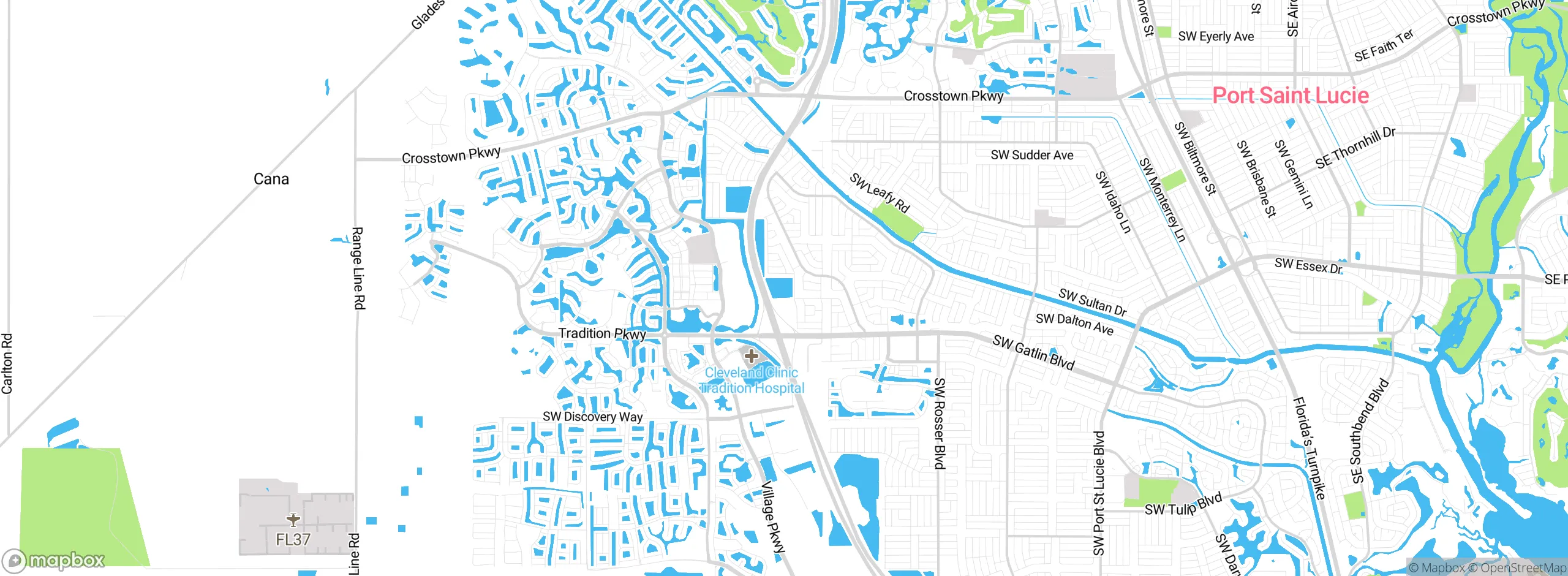 Map showing approximate location