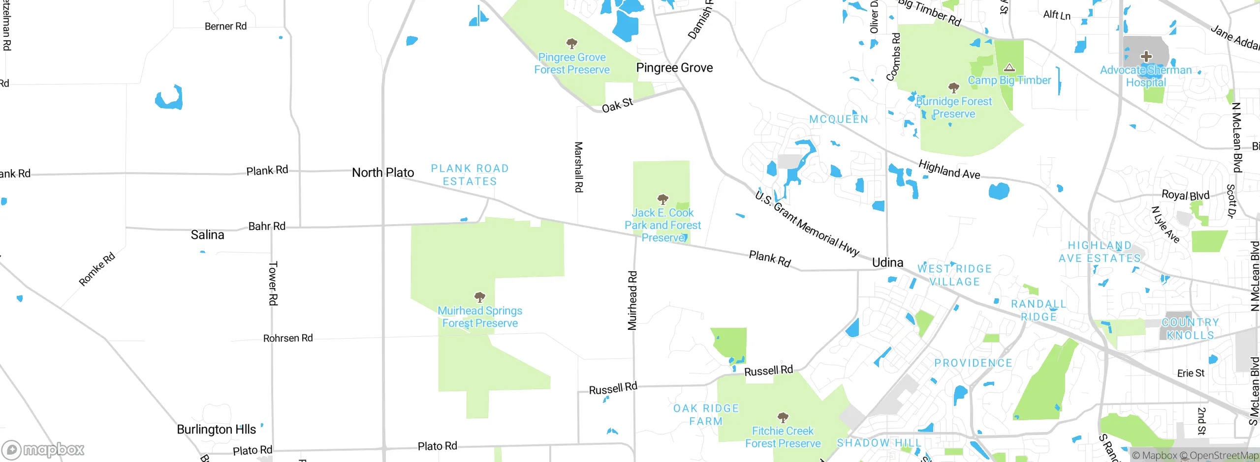 Map showing approximate location