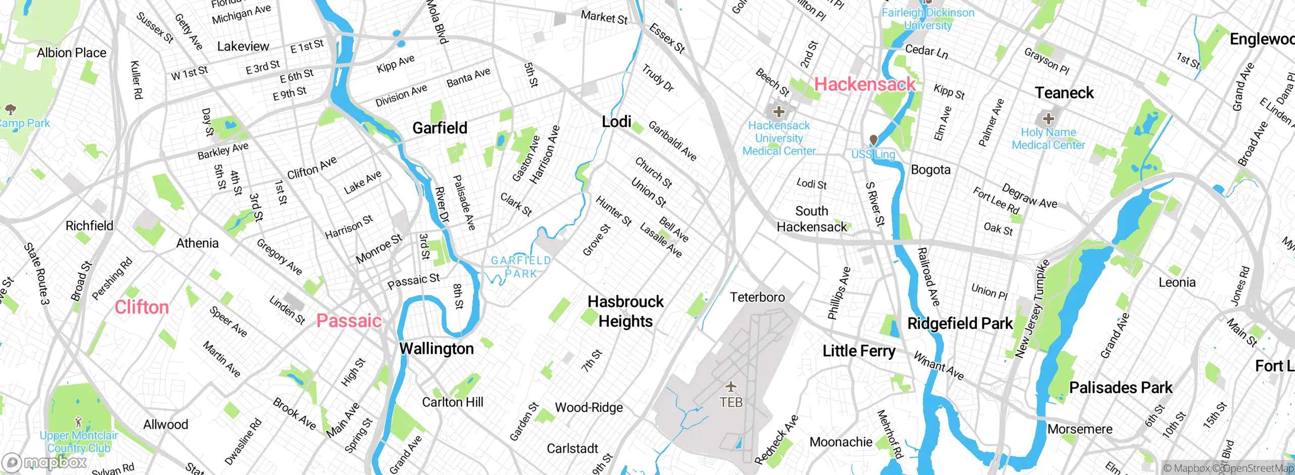 Map showing approximate location