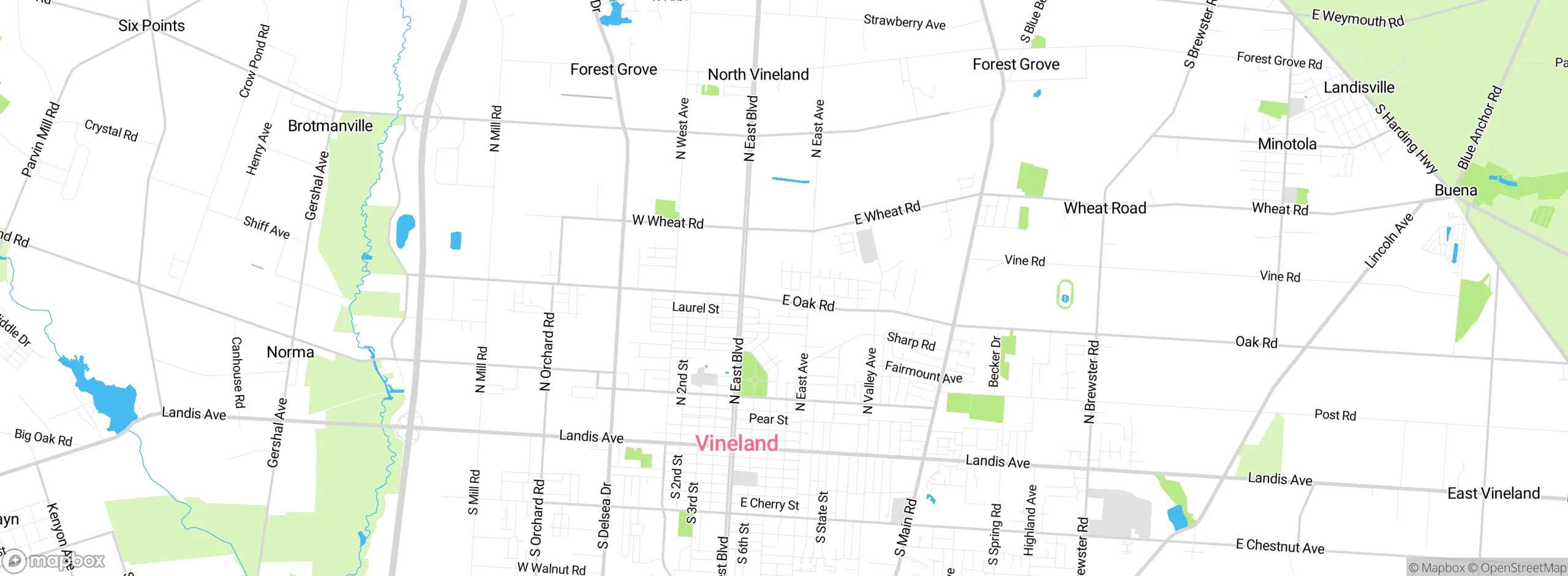 Map showing approximate location