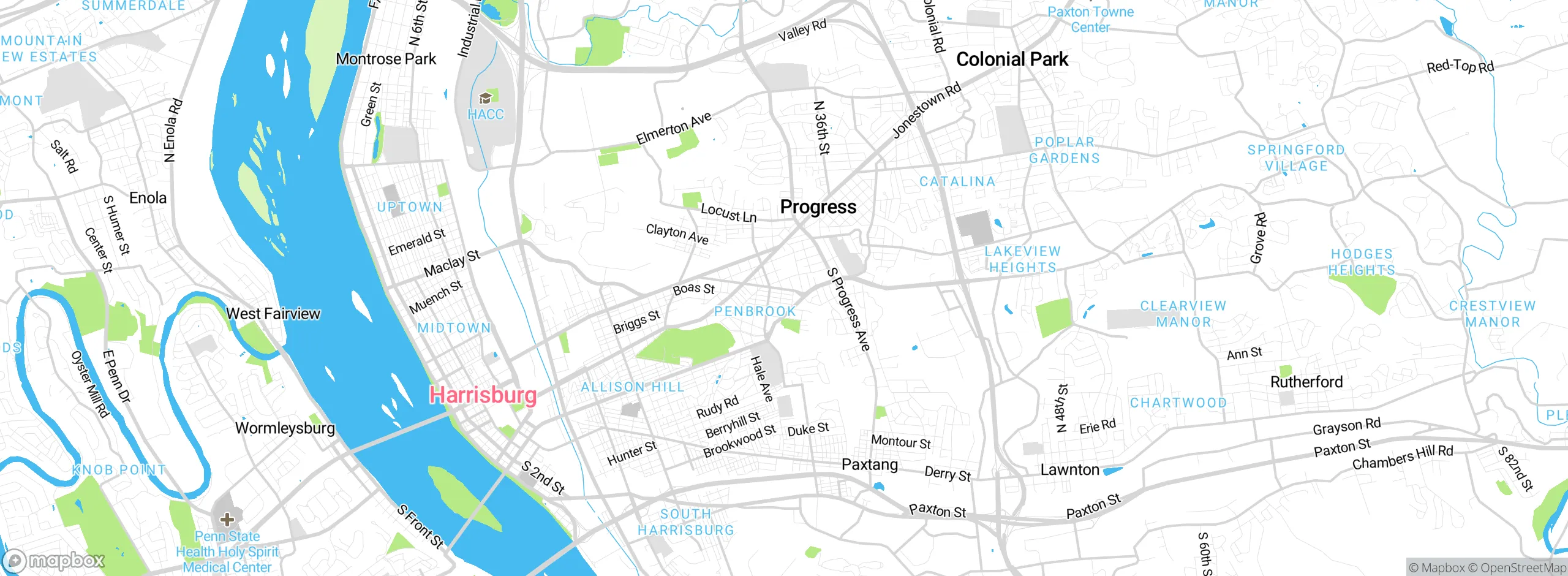 Map showing approximate location