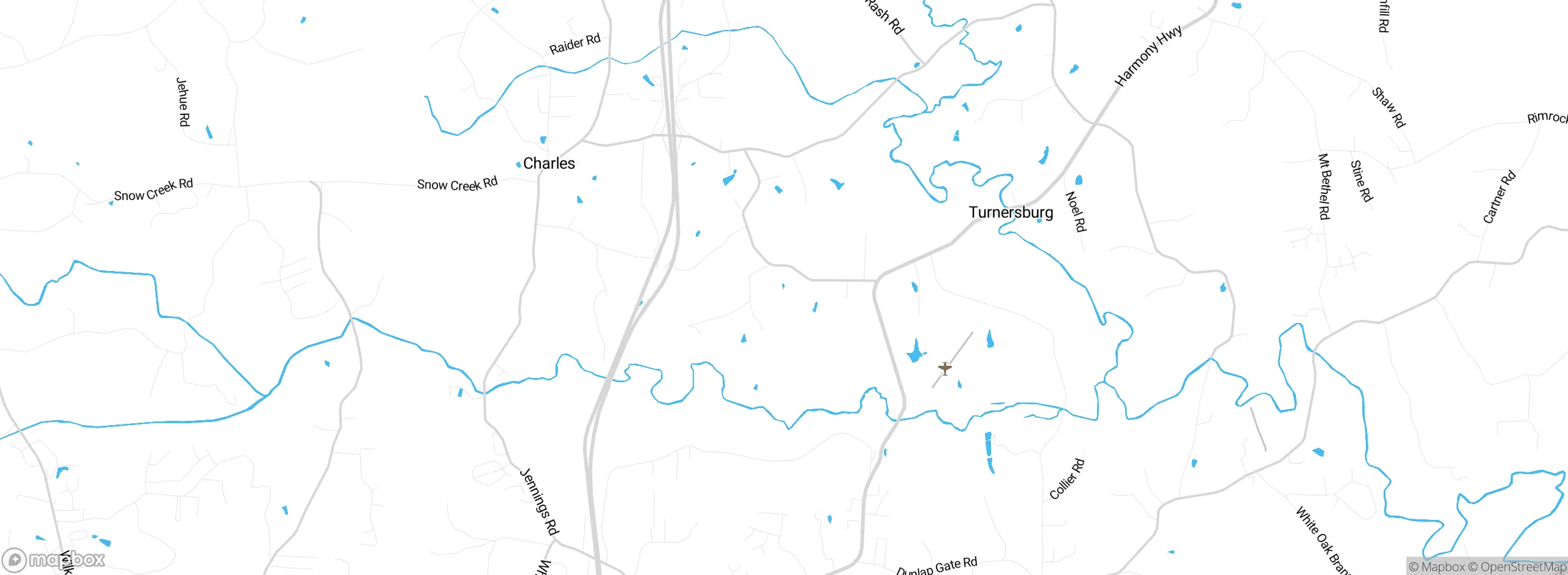 Map showing approximate location