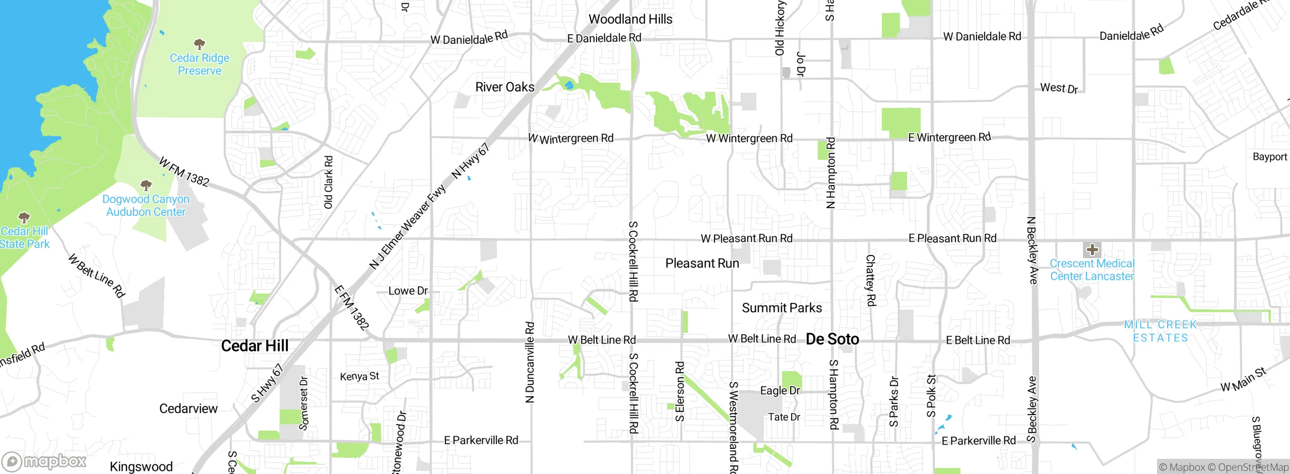 Map showing approximate location