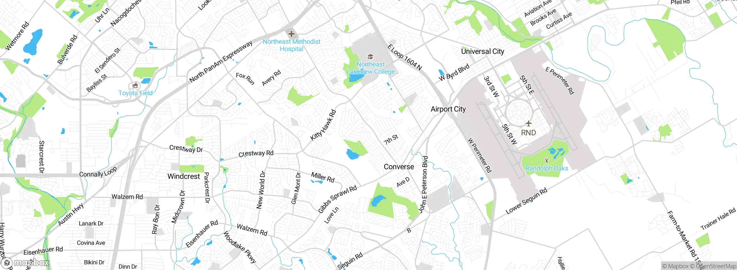 Map showing approximate location