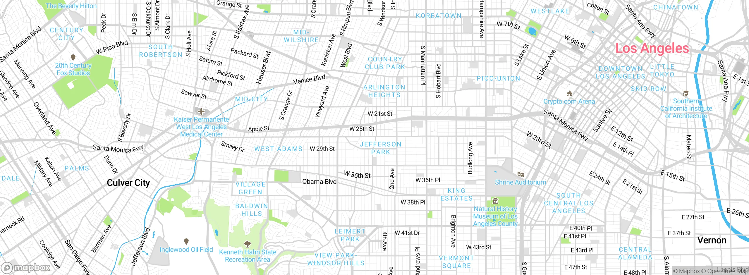 Map showing approximate location