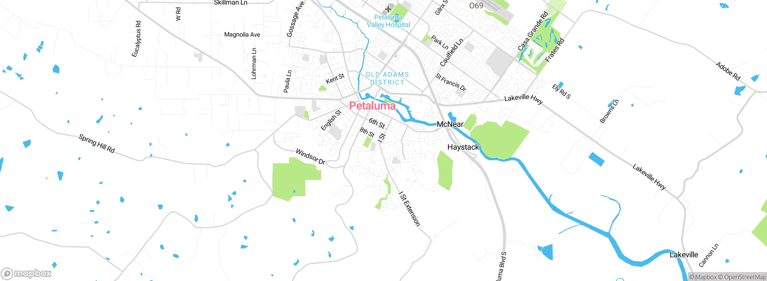 Map showing approximate location