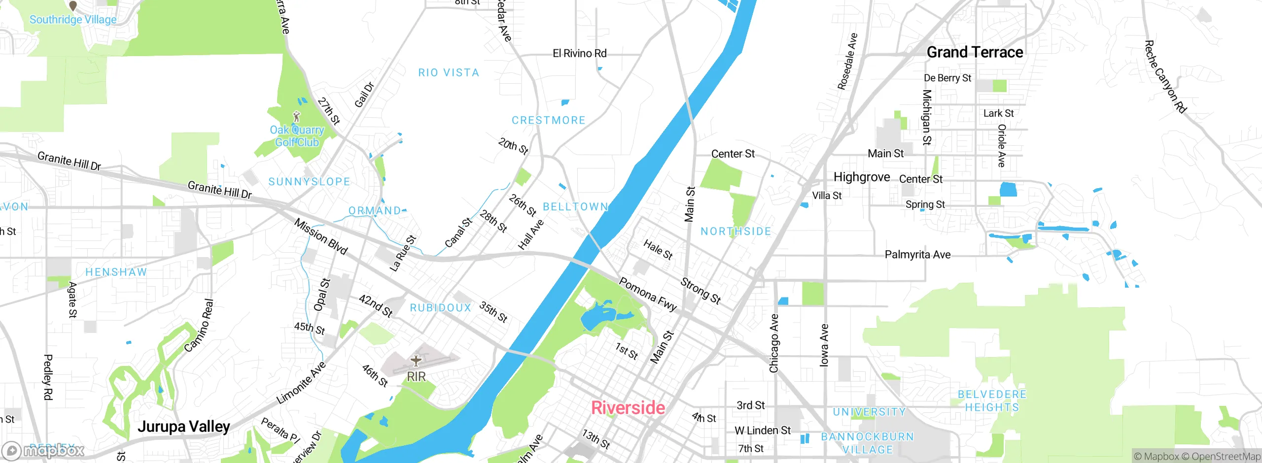 Map showing approximate location