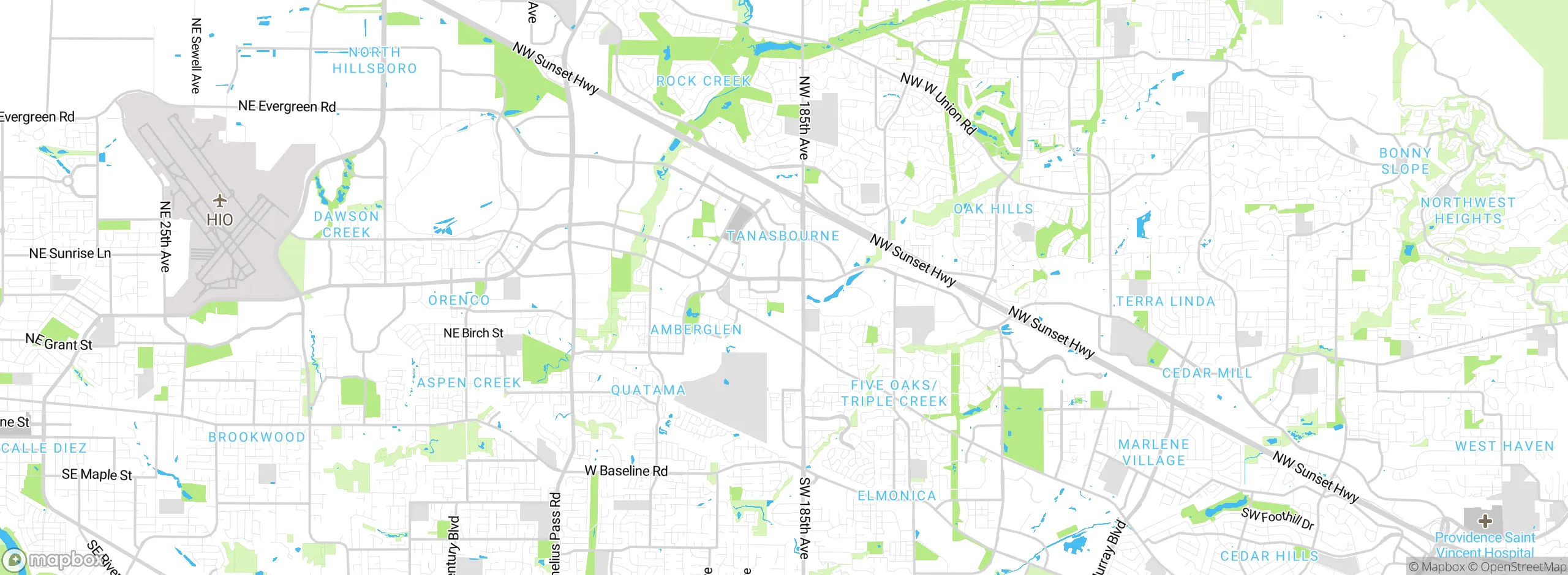 Map showing approximate location