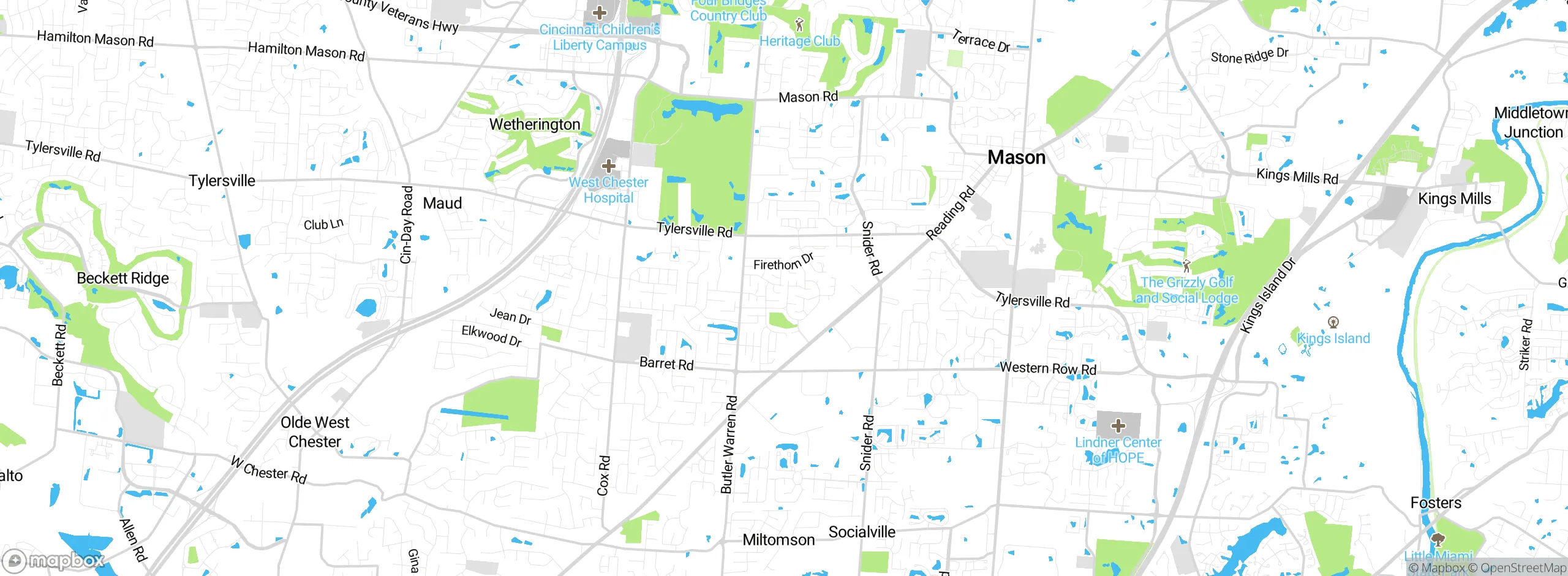 Map showing approximate location