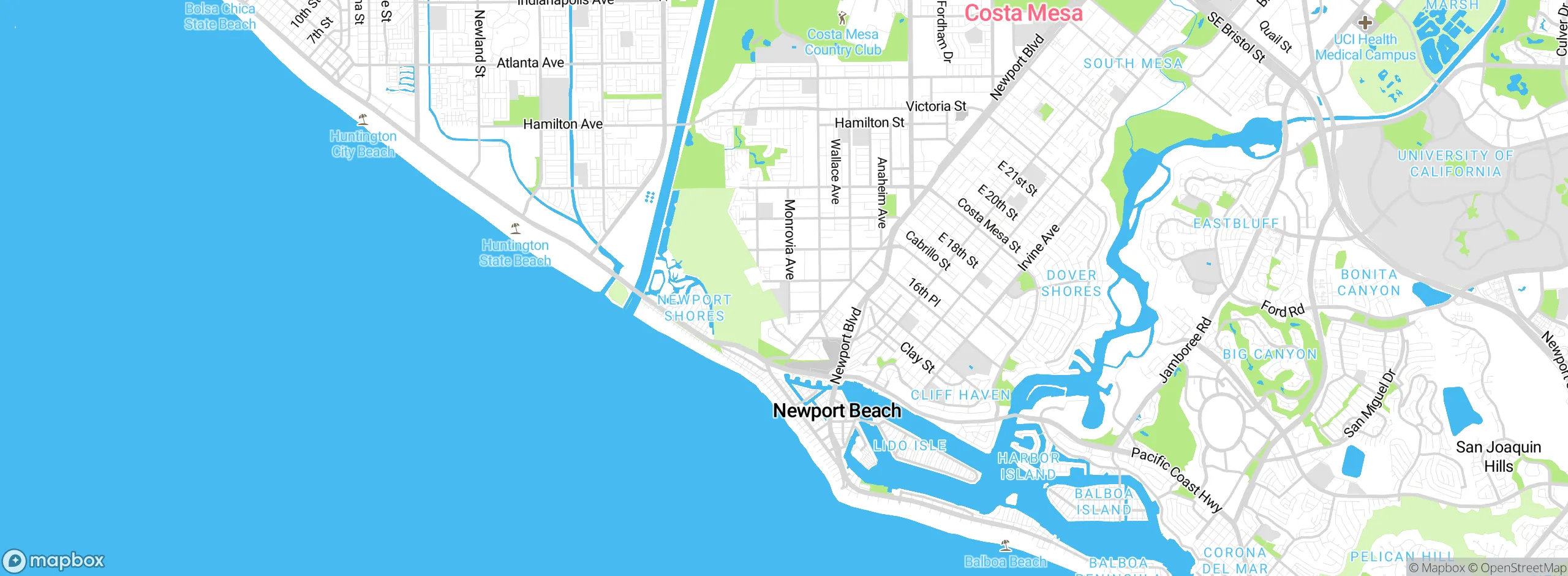 Map showing approximate location