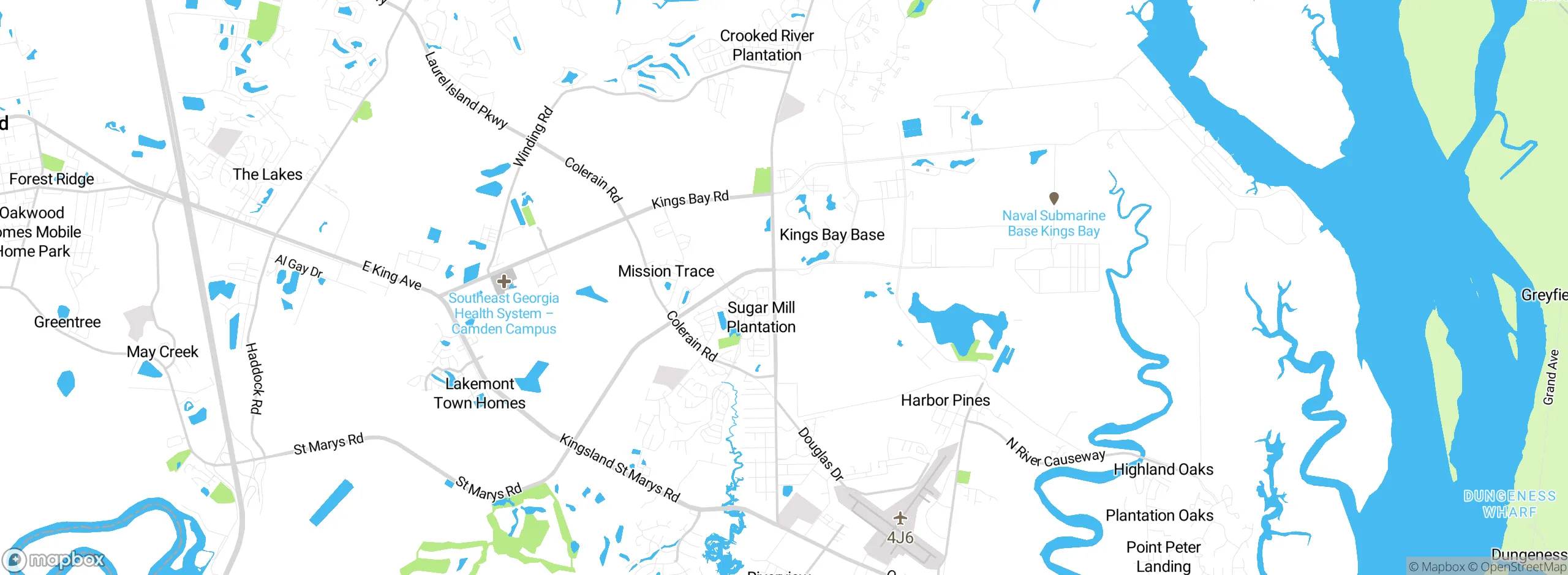 Map showing approximate location