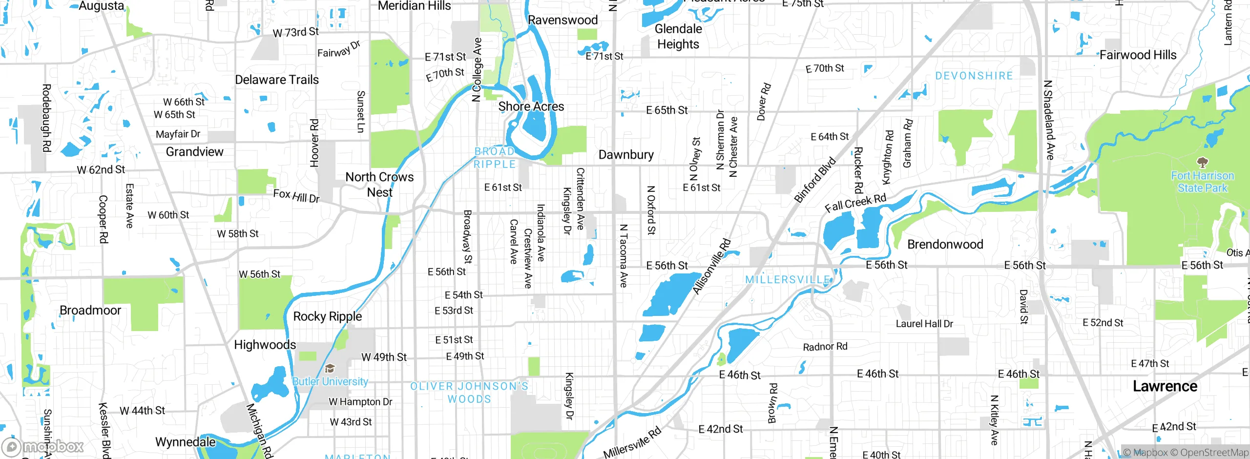 Map showing approximate location