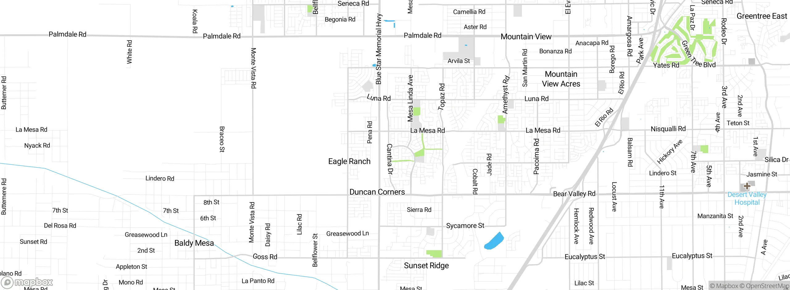 Map showing approximate location