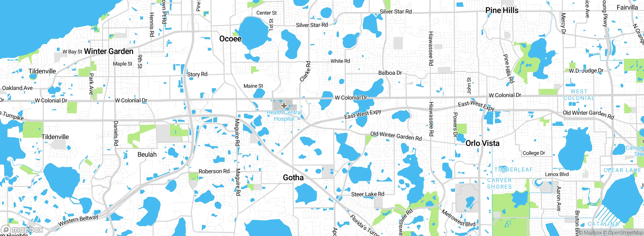 Map showing approximate location