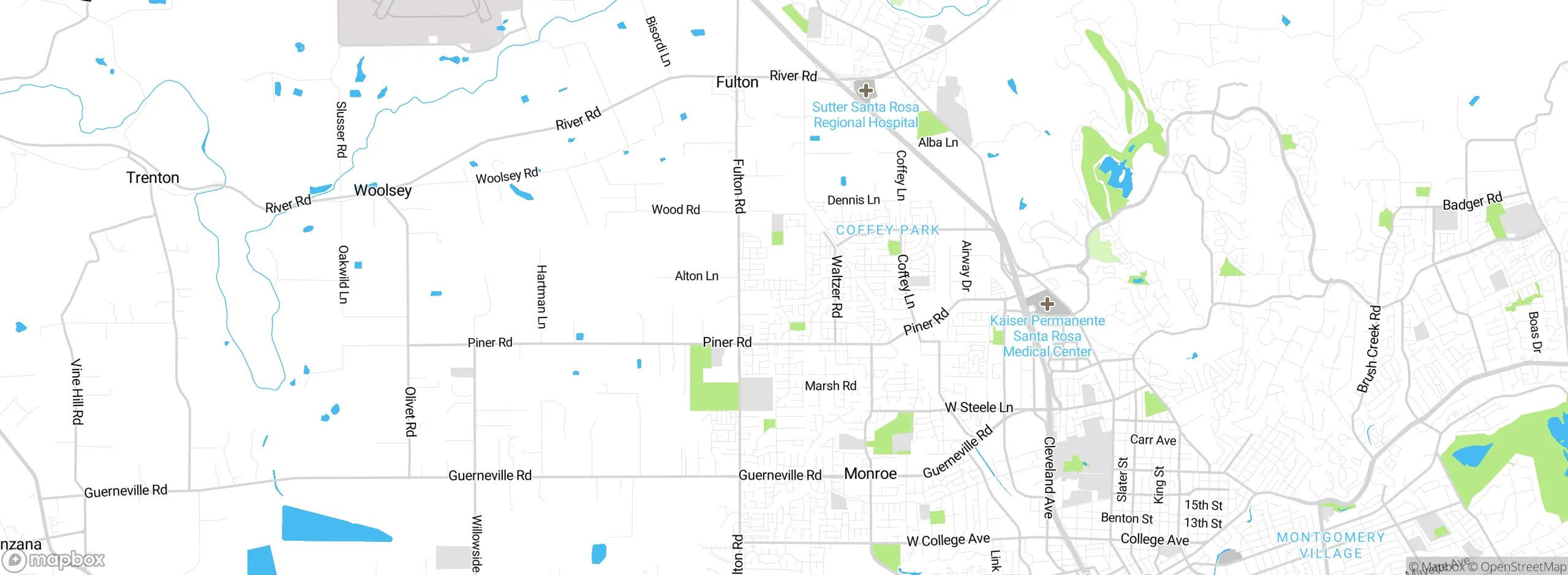 Map showing approximate location