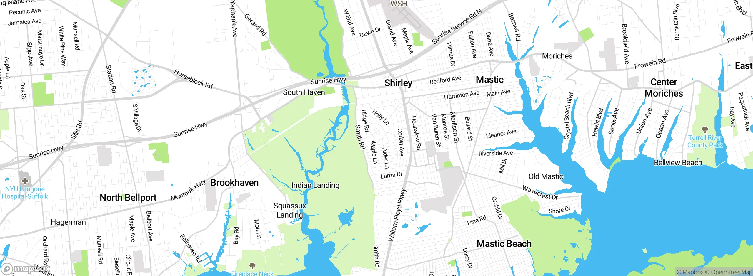 Map showing approximate location