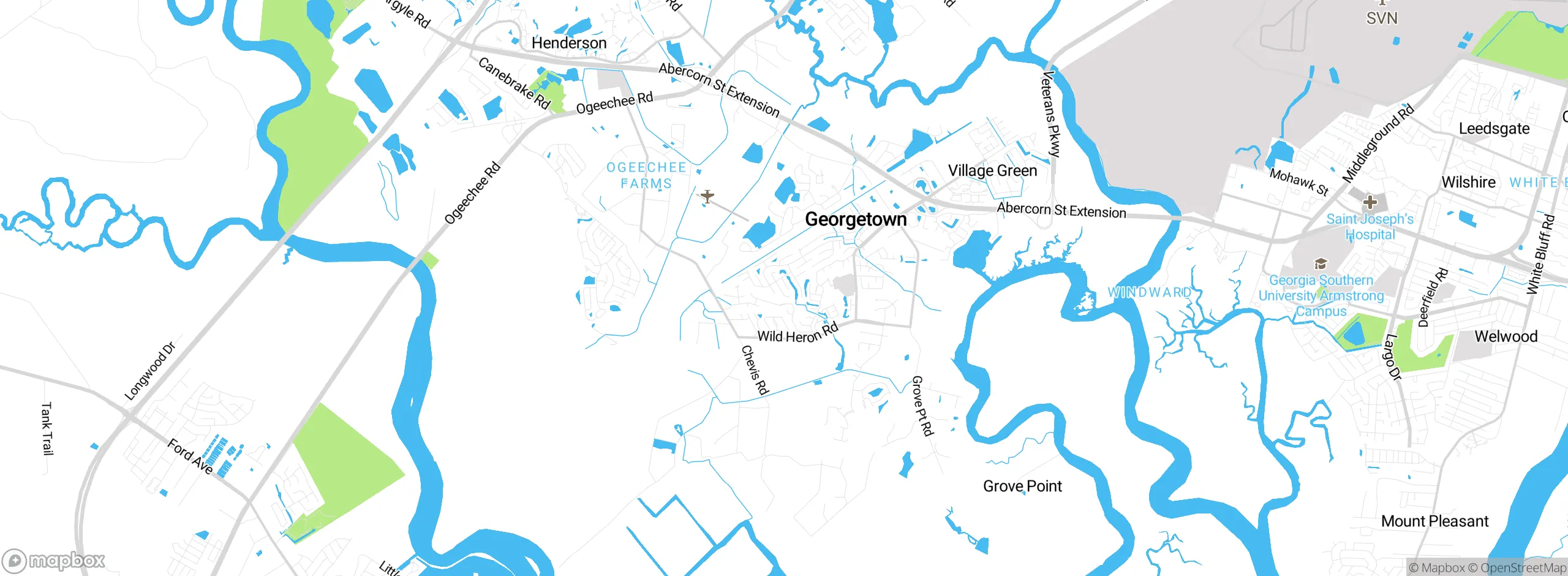 Map showing approximate location
